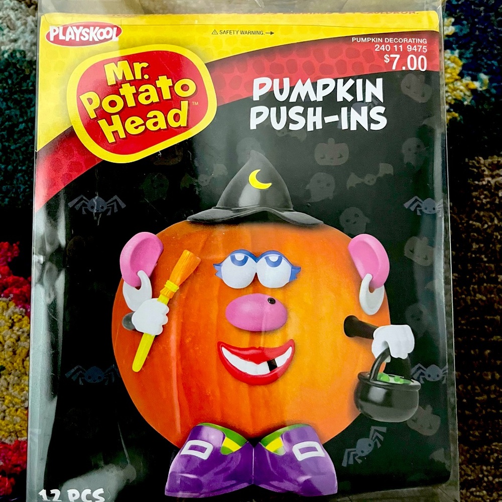 Playskool Mr. Potato Head witch pumpkin push-ins